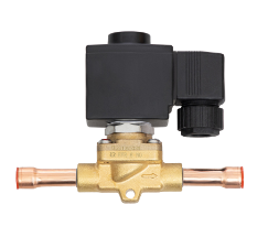 Клапан электромагнитный EVR6 с катушкой (NC; ODF 1/2", пайка); 032L1209R