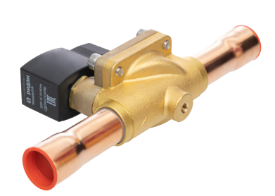 Клапан электромагнитный EVR25 с катушкой (НЗ; ODF 1 1/8", пайка ; 032L2201R