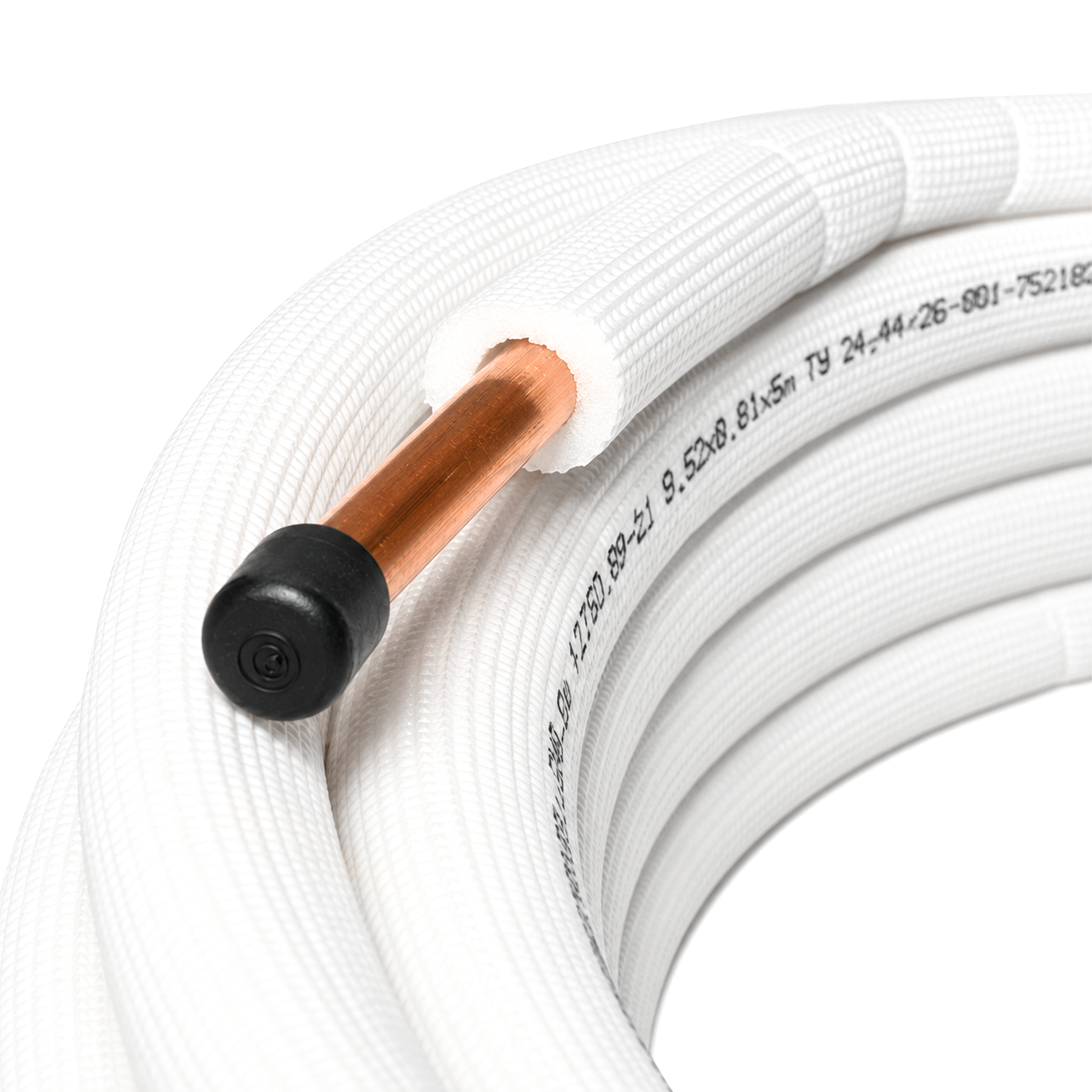 Труба K-FLEX SPLIT 15 медная в изоляции  (5/8) 15,88*0,80*15.000мм, в бухтах