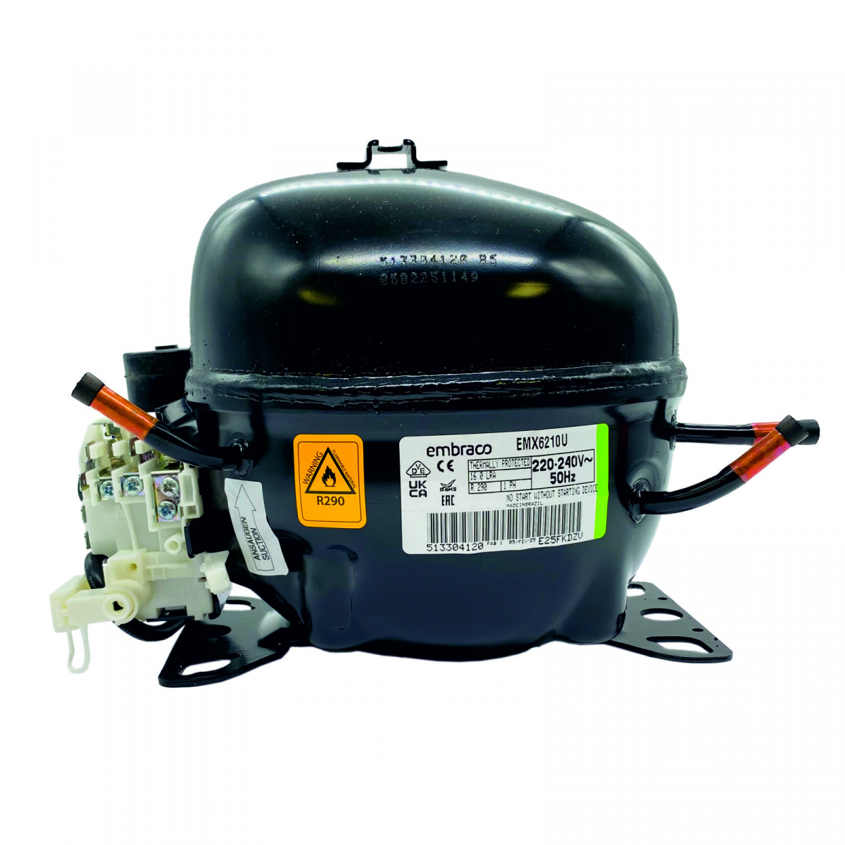 Компрессор EMBRACO EMX6210U (R290; MBP; 220V); EMX6210U