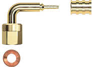 Фитинг угловой GOMAX DN2 1/4" с медн. прокл. (упак. 50шт)