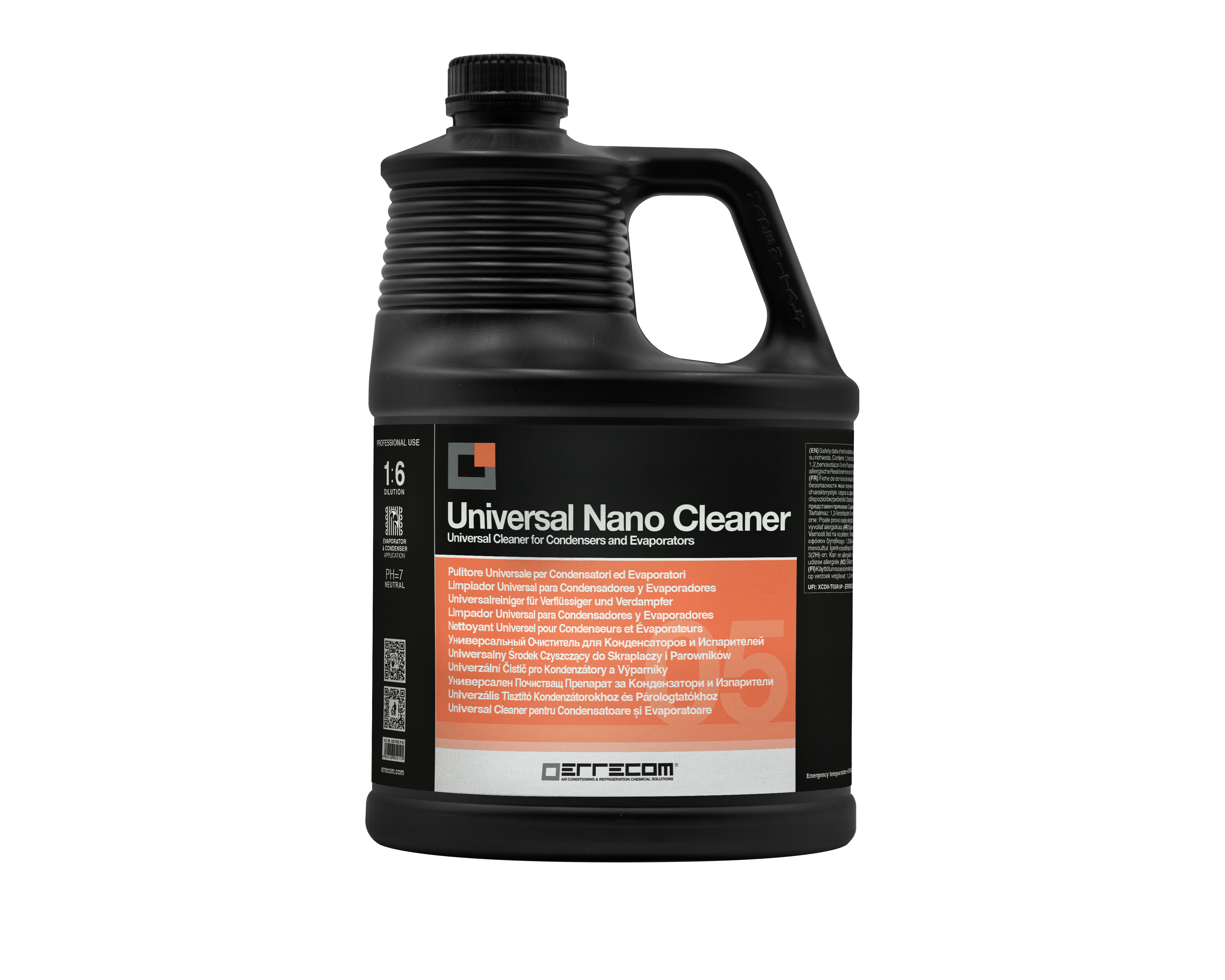 Очист. для исп и конд ERRECOM "Universal Nano Cleaner" (Канистра 5L; щел. конц. 1:6); AB1105.P.01