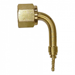 Фитинг угловой DN2 1/4" без медной прокладки; TPC-202