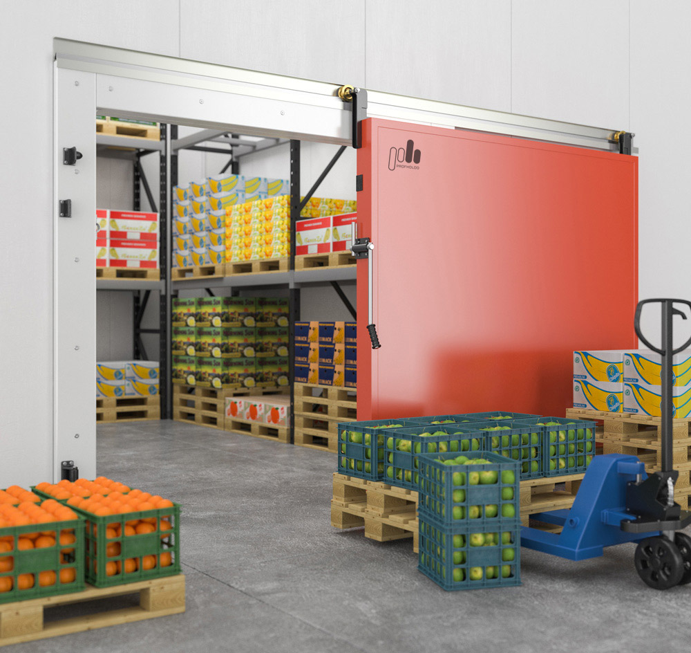 Низкотемпературные откатные противопожарные двери (ОД П)