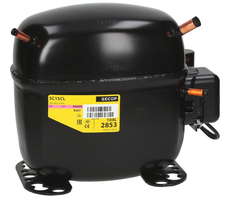 Компрессор SECOP SC15CL (R404A; LBP; 220V); 104L2823