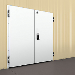 Среднетемпературные распашные двустворчатые двери (РДД)