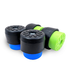 Виброопоры REXFABER (К-т из 4 шт.; зеленые/синие, до 40кг; с пружинным демпфером); RFPMM40